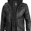 decrum hooded leather jacket men bomber leather jackets for men with 20 1
