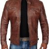 decrum leather jacket mens cafe racer syle real lambskin leather jackets 18