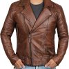 decrum mens leather jacket casual motorcycle style real lambskin leather 16