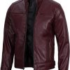 decrum vegan leather jacket men casual cafe racer mens sustainable leather 10