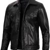 decrum vegan leather jacket men casual vintage style mens sustainable 14