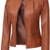 decrum womens leather jacket real lambskin cafe racer style leather jackets 19